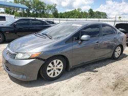 Salvage cars for sale at Spartanburg, SC auction: 2012 Honda Civic LX