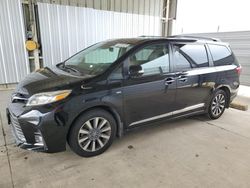 Salvage cars for sale at Grand Prairie, TX auction: 2019 Toyota Sienna XLE