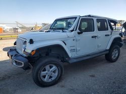 Salvage cars for sale at Houston, TX auction: 2018 Jeep Wrangler Unlimited Sahara