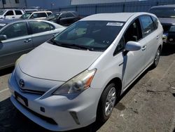 Salvage cars for sale at Vallejo, CA auction: 2012 Toyota Prius V