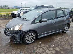 Salvage cars for sale at Woodhaven, MI auction: 2013 Honda FIT Sport