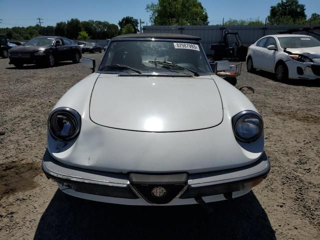 1986 Alfa Romeo Veloce 2000 Spider