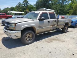 Salvage trucks for sale at Savannah, GA auction: 2003 Chevrolet Silverado K2500 Heavy Duty