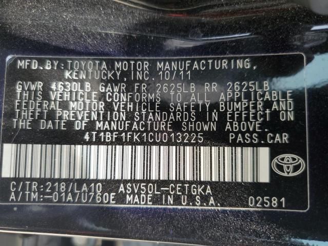 2012 Toyota Camry Base