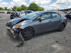 Salvage cars for sale from Copart Mocksville, NC: 2012 Honda Civic LX