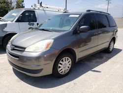 Salvage cars for sale at Rancho Cucamonga, CA auction: 2004 Toyota Sienna CE