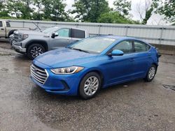 Salvage cars for sale at West Mifflin, PA auction: 2017 Hyundai Elantra SE