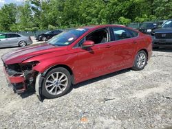 Salvage cars for sale at Candia, NH auction: 2017 Ford Fusion SE