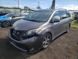 Toyota Sienna Sport salvage cars for sale: 2014 Toyota Sienna Sport