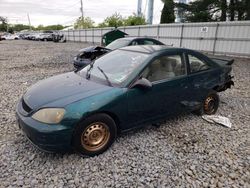 Salvage cars for sale at Windsor, NJ auction: 2002 Honda Civic LX