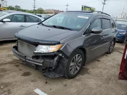 Salvage cars for sale at Chicago Heights, IL auction: 2014 Honda Odyssey Touring