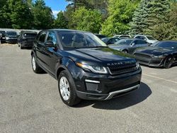 Salvage cars for sale at North Billerica, MA auction: 2016 Land Rover Range Rover Evoque SE