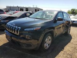 Salvage cars for sale at Elgin, IL auction: 2016 Jeep Cherokee Sport
