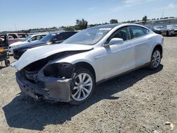 Salvage cars for sale at Antelope, CA auction: 2014 Tesla Model S
