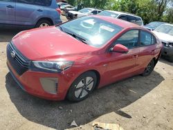 Salvage cars for sale at Baltimore, MD auction: 2019 Hyundai Ioniq Blue