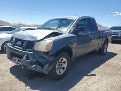 Salvage cars for sale from Copart North Las Vegas, NV: 2004 Nissan Titan XE