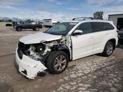 Toyota Highlander salvage cars for sale: 2014 Toyota Highlander XLE