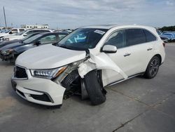 Salvage cars for sale from Copart Grand Prairie, TX: 2019 Acura MDX Technology