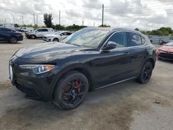 Salvage cars for sale at Miami, FL auction: 2018 Alfa Romeo Stelvio