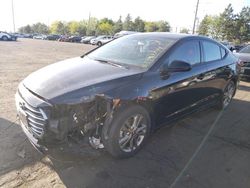 Salvage cars for sale at Brighton, CO auction: 2018 Hyundai Elantra SEL