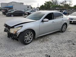 Salvage cars for sale at Opa Locka, FL auction: 2009 Infiniti G37 Base