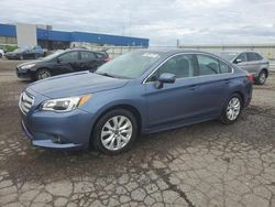 Salvage cars for sale from Copart Woodhaven, MI: 2015 Subaru Legacy 2.5I Premium