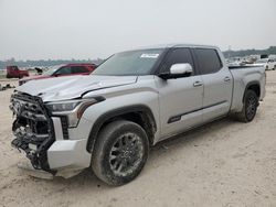Salvage cars for sale from Copart Houston, TX: 2023 Toyota Tundra Crewmax Platinum