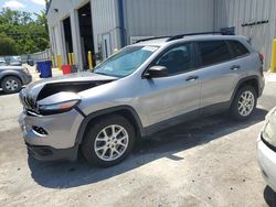 Salvage cars for sale from Copart Savannah, GA: 2016 Jeep Cherokee Sport