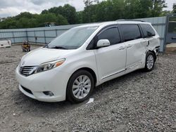 Salvage cars for sale at Augusta, GA auction: 2015 Toyota Sienna XLE