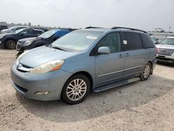 Salvage cars for sale from Copart Houston, TX: 2008 Toyota Sienna XLE