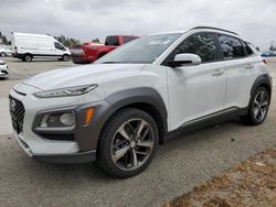 Salvage cars for sale from Copart Rancho Cucamonga, CA: 2019 Hyundai Kona Limited