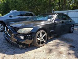 Salvage cars for sale at Austell, GA auction: 2009 BMW 750 LI