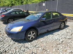 Salvage cars for sale at Waldorf, MD auction: 2004 Honda Accord EX