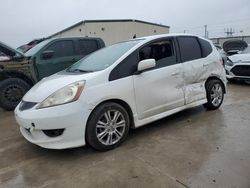 Salvage cars for sale from Copart Haslet, TX: 2009 Honda FIT Sport