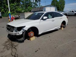 Salvage cars for sale at East Granby, CT auction: 2019 Honda Accord EX