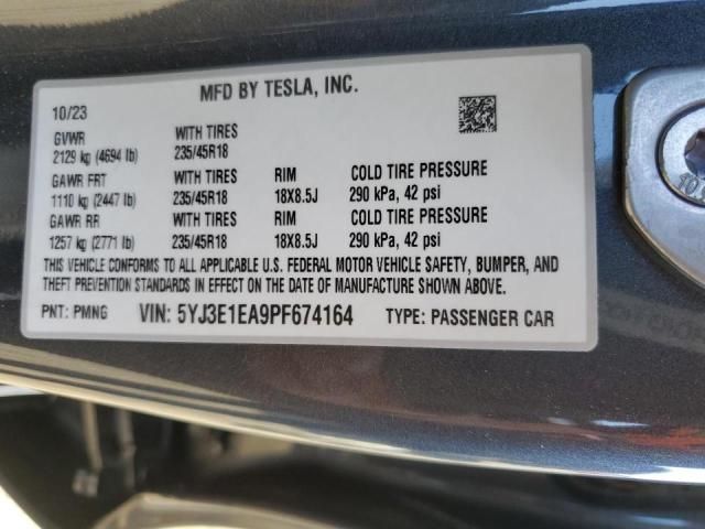 2023 Tesla Model 3