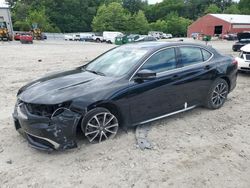 Salvage cars for sale at Mendon, MA auction: 2018 Acura TLX Tech