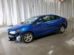 Salvage cars for sale at Albany, NY auction: 2017 Chevrolet Cruze LT