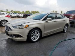 Salvage cars for sale at Mercedes, TX auction: 2018 Ford Fusion SE