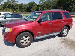 Salvage cars for sale from Copart Fort Pierce, FL: 2008 Ford Escape XLT