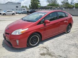 Salvage cars for sale at Opa Locka, FL auction: 2015 Toyota Prius