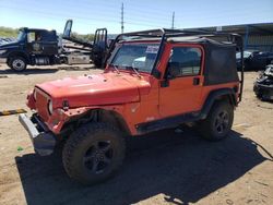 Salvage cars for sale at Colorado Springs, CO auction: 2006 Jeep Wrangler X