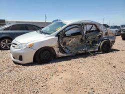 Salvage cars for sale from Copart Phoenix, AZ: 2012 Toyota Corolla Base