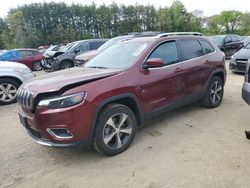 Vehiculos salvage en venta de Copart North Billerica, MA: 2019 Jeep Cherokee Limited