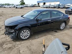 Salvage cars for sale at Woodhaven, MI auction: 2015 Honda Accord EXL