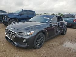 Salvage cars for sale at Houston, TX auction: 2019 Genesis G70 Elite