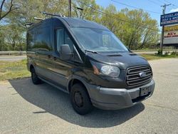 Salvage cars for sale at North Billerica, MA auction: 2015 Ford Transit T-250