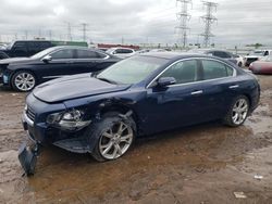 Salvage cars for sale at Elgin, IL auction: 2012 Nissan Maxima S