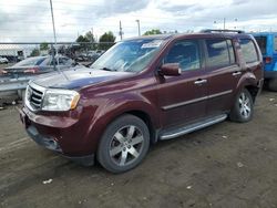 Salvage cars for sale from Copart Denver, CO: 2012 Honda Pilot Touring