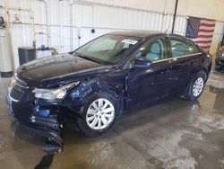 Salvage cars for sale from Copart Avon, MN: 2011 Chevrolet Cruze LT